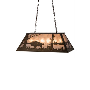Go to store & view more images Meyda Tiffany Buffalo at Lake 6-Light Pendant