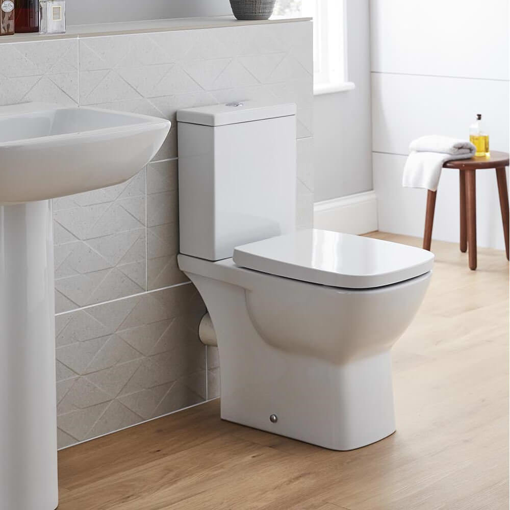 KVit Evoque Close Coupled Toilet & Cistern with Sofdt Close Seat