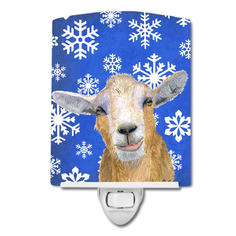 Carolines Treasures RDR3023CNL Goat Winter Snowflakes Holiday Ceramic Night Light 6x4x3 Multicolor Caroline's Treasures RDR3023CNL Goat Winter Snowflakes Holiday Ceramic Night Light Carolines Treasures RDR3023CNL Goat Winter Snowflakes Holiday Ceramic Night Light 6x4x3 Multicolor Caroline's Treasures RDR3023CNL Goat Winter Snowflakes Holiday Ceramic Night Light