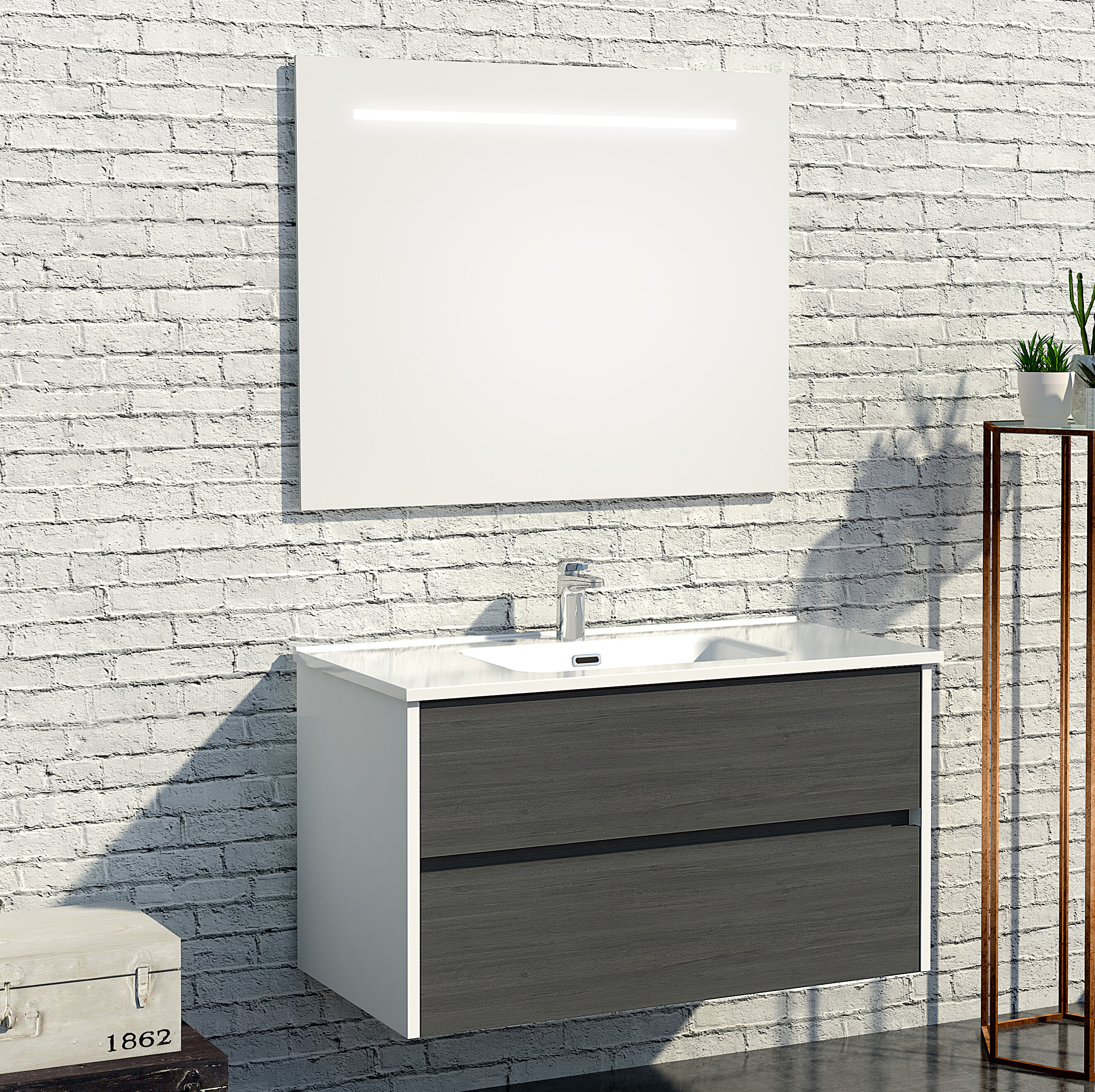 Belfry Bathroom Adelaide 1000mm Wall Mounted Vanity Unit Wayfaircouk