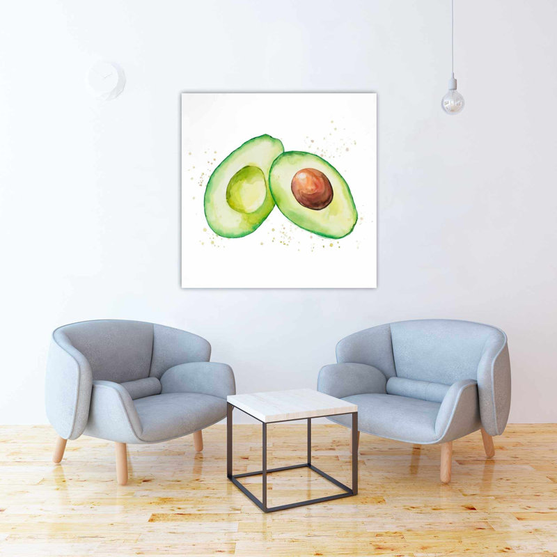 Ebern Designs Open Avocado Oil Painting Print On Wrapped Canvas Wayfair