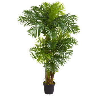 Bay Isle Home 63 5 Artificial Palm Tree In Planter Wayfair Ca