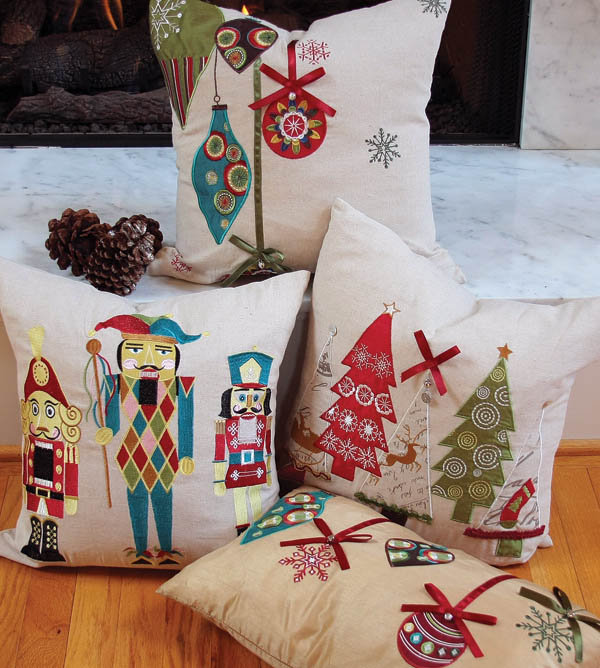 nutcracker christmas pillows