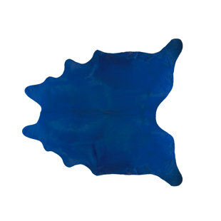 Cobalt Blue Rugs Wayfair Demontfort Hand Woven Cowhide Cobalt Blue Area Rug