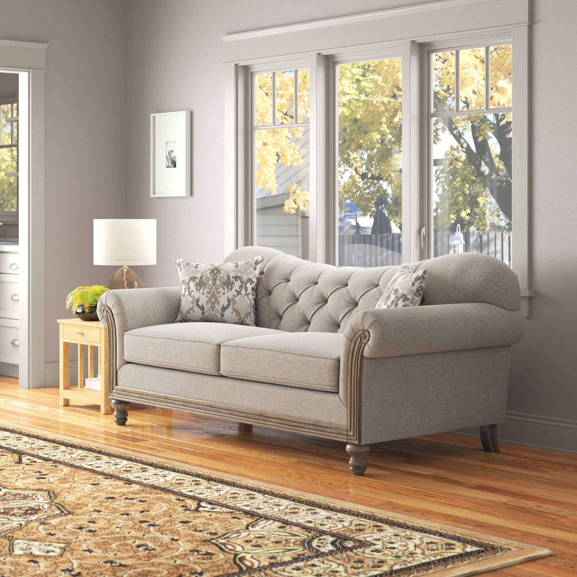 Laurel Foundry Modern Farmhouse Kersten 88'' Upholstered Sofa & Reviews ...