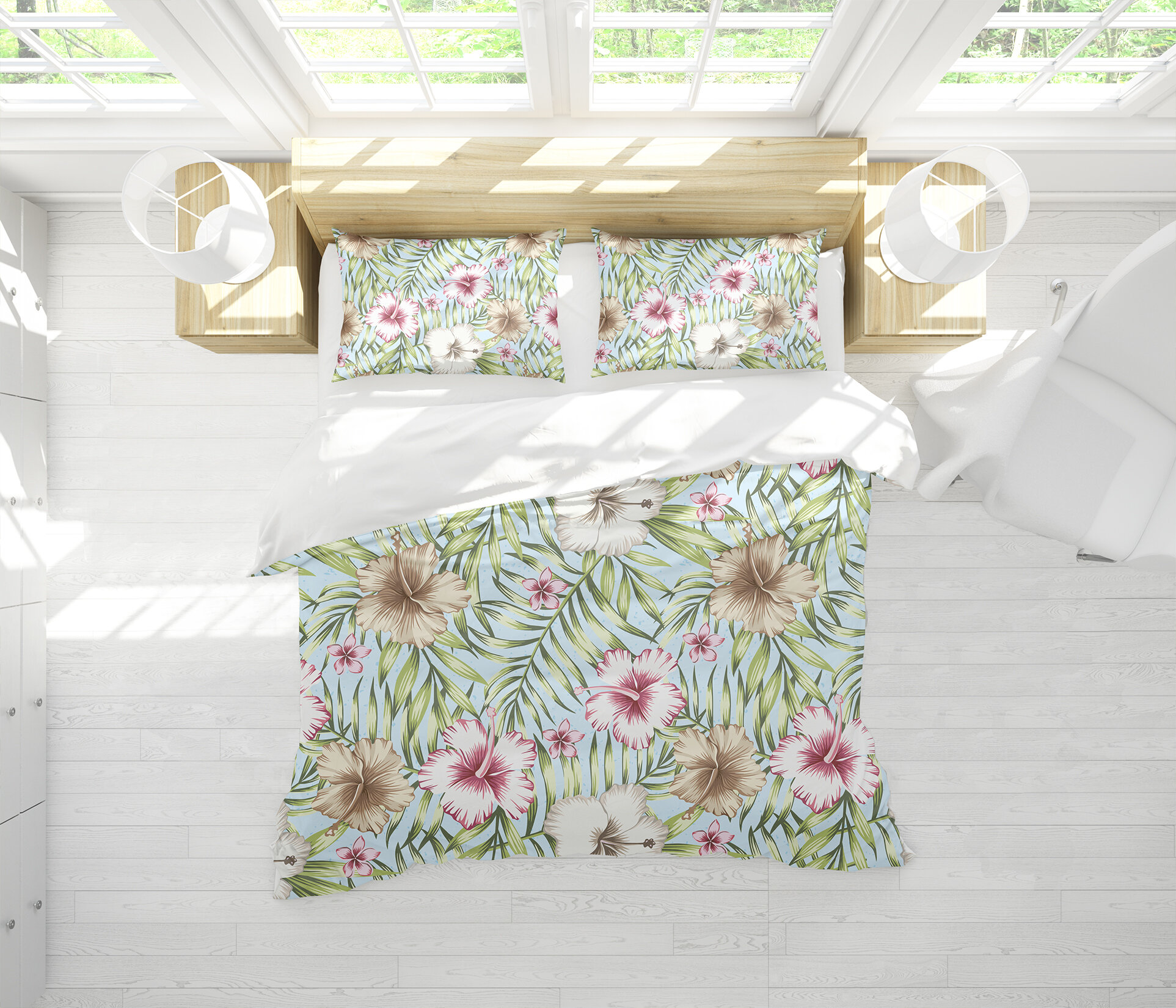 hibiscus crib bedding