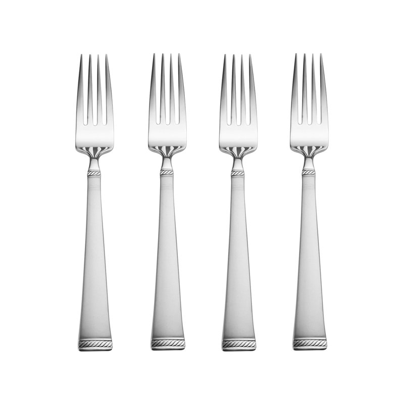 meris frost 20 piece 18 10 stainless steel flatware set service for 4
