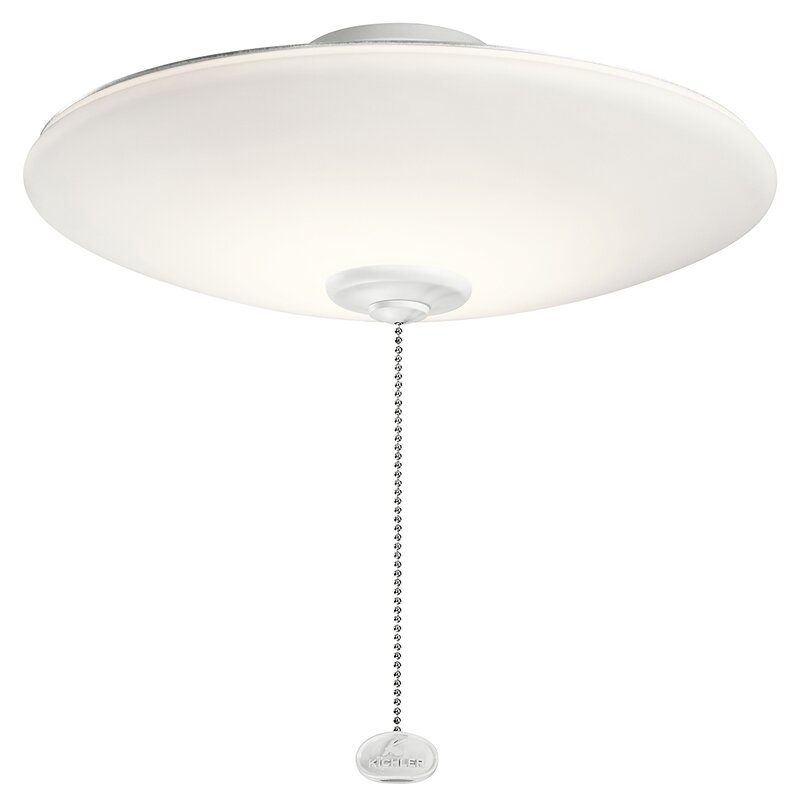 Darby Home Co Low Profile 1 Light Led Bowl Ceiling Fan Light Kit
