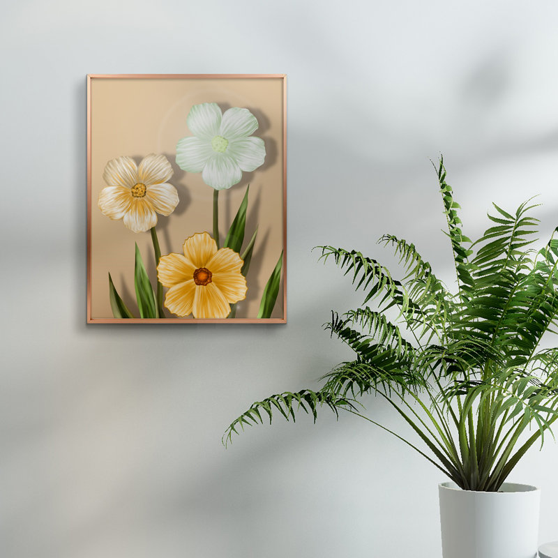 Metal Picture Frame Color: Rose Gold, Size: 16" x 20"