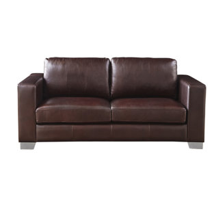 Go to store & view more images Brayden Studio Kuhn Leather Loveseat