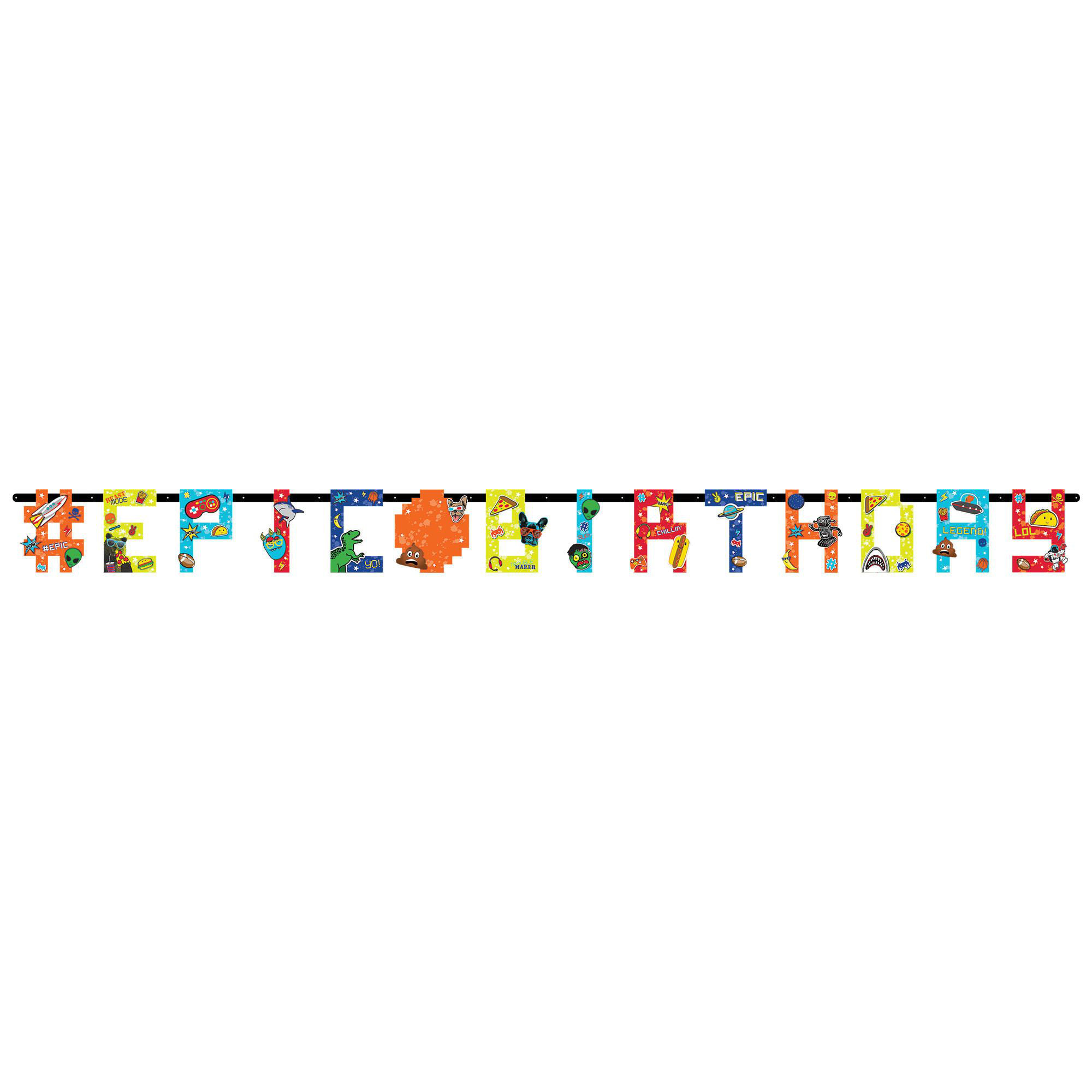Amscan Epic Party Jumbo Add An Age Letter Banner Wayfair
