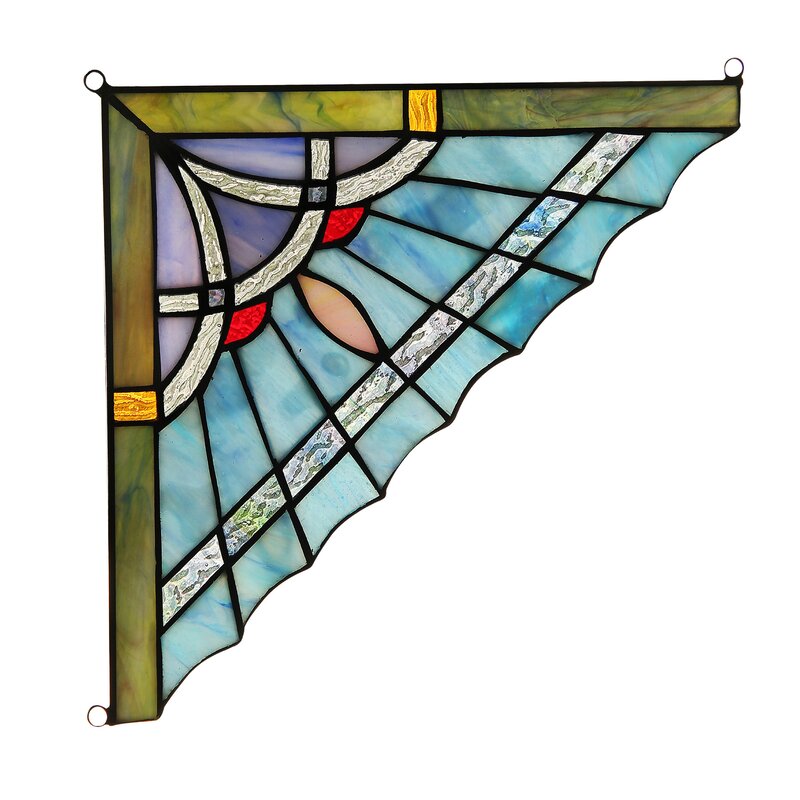 Astoria Grand Tiffany-Glass Window Panel & Reviews | Wayfair