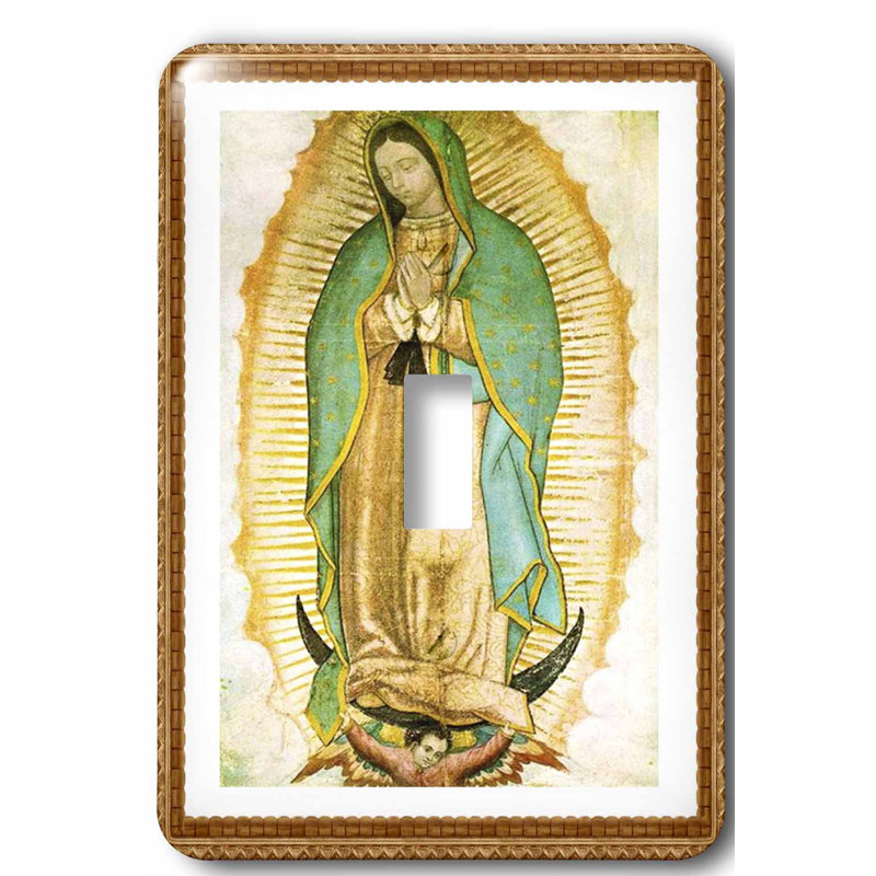3drose Painting Of Our Lady Of Guadalupe 1 Gang Toggle Light