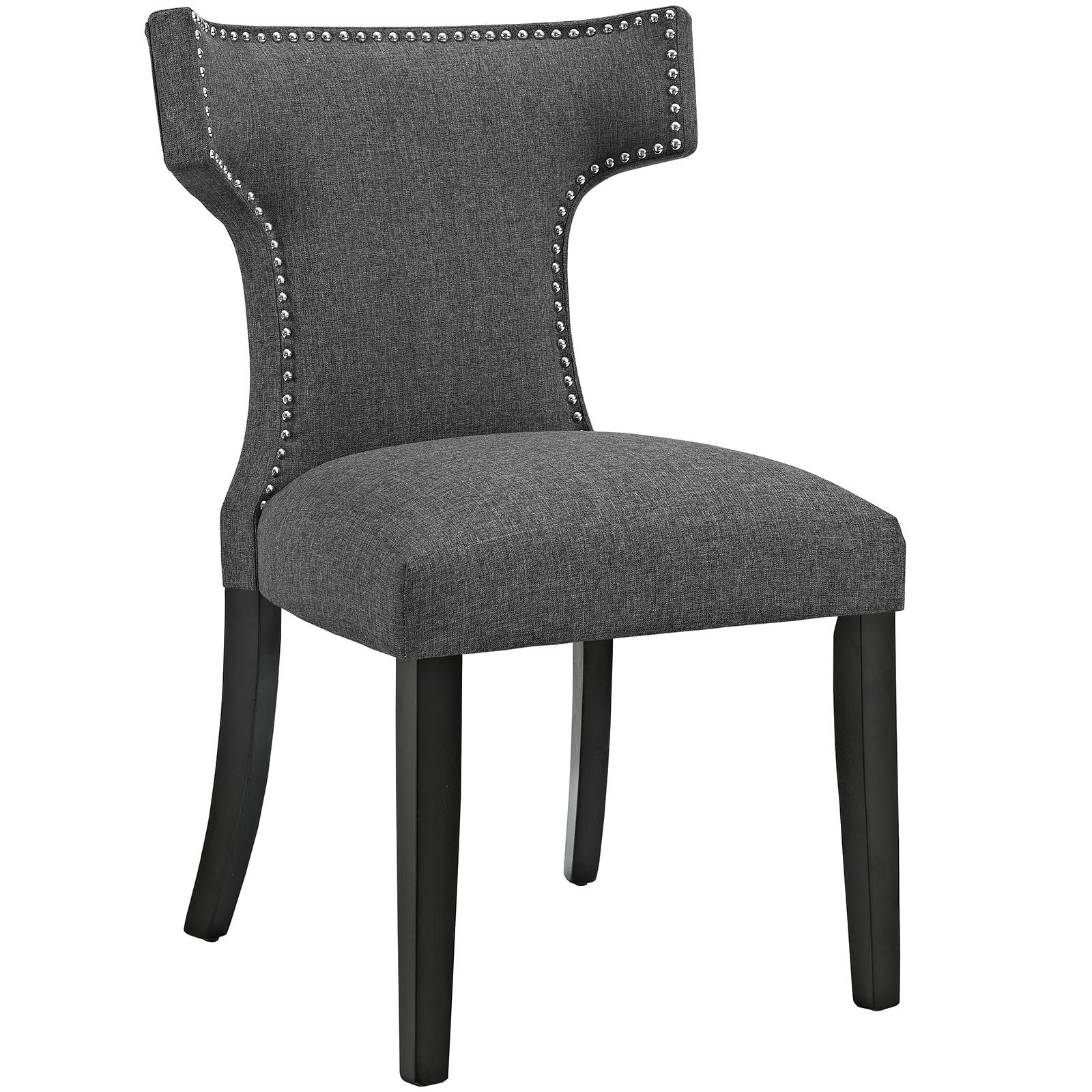 Wrought Studio Niles Curve Upholstered Dining Chair Reviews Wayfair