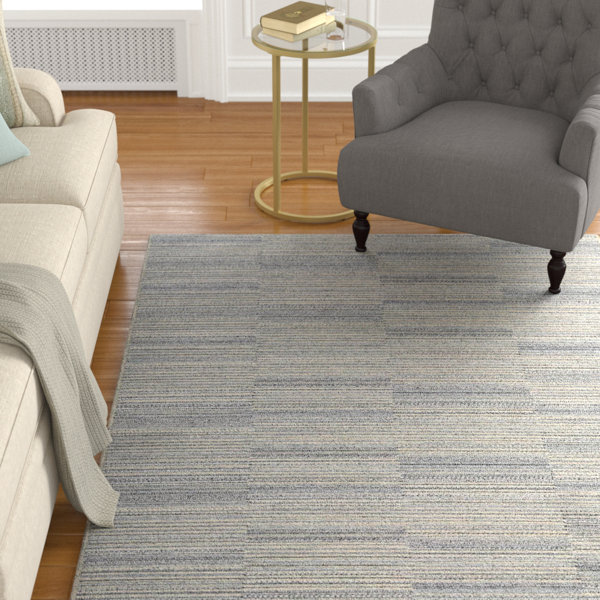 Charlton Home Haubrich Striped Black Tan Indoor Outdoor Area Rug