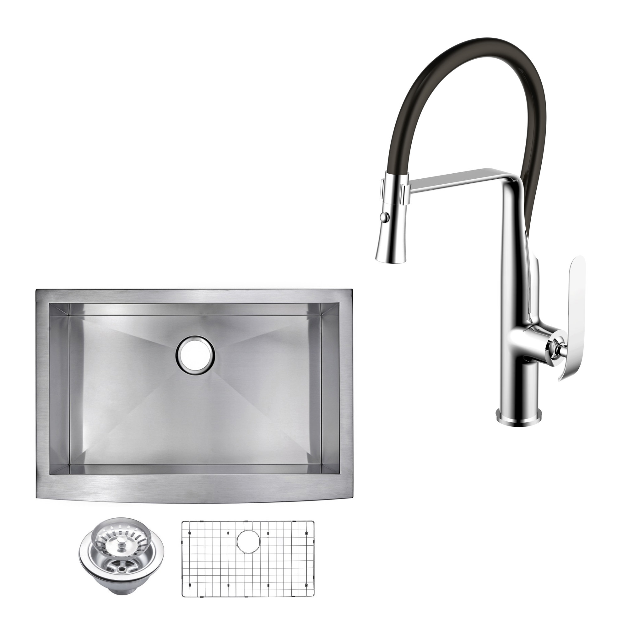 Dcor Design All In One Front Stainless Steel 33 L X 22 W Apron