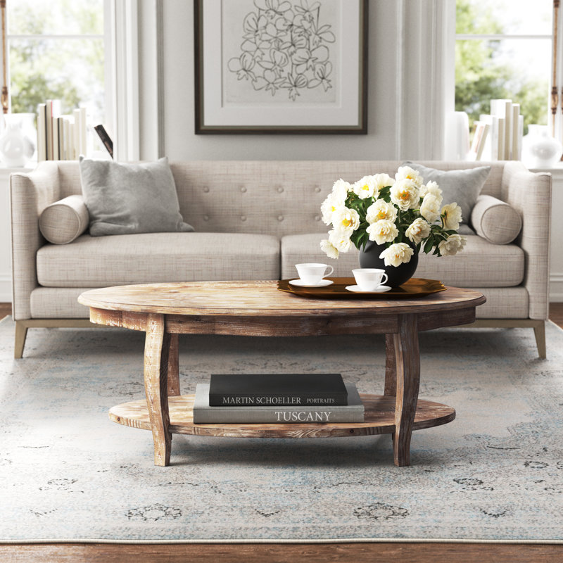 Kelly Clarkson Home Francoise Solid Wood Coffee Table With Storage Reviews Wayfair