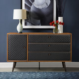 Black Faux Leather Dresser Wayfair
