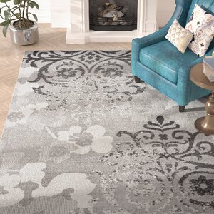 Frizzell Silver/Ivory Area Rug