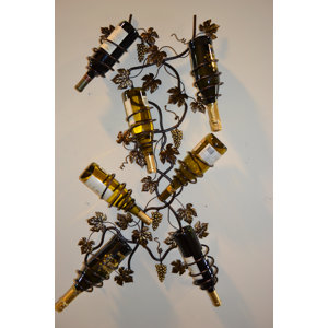 7 Bottle Wall Mounted Wine Rack