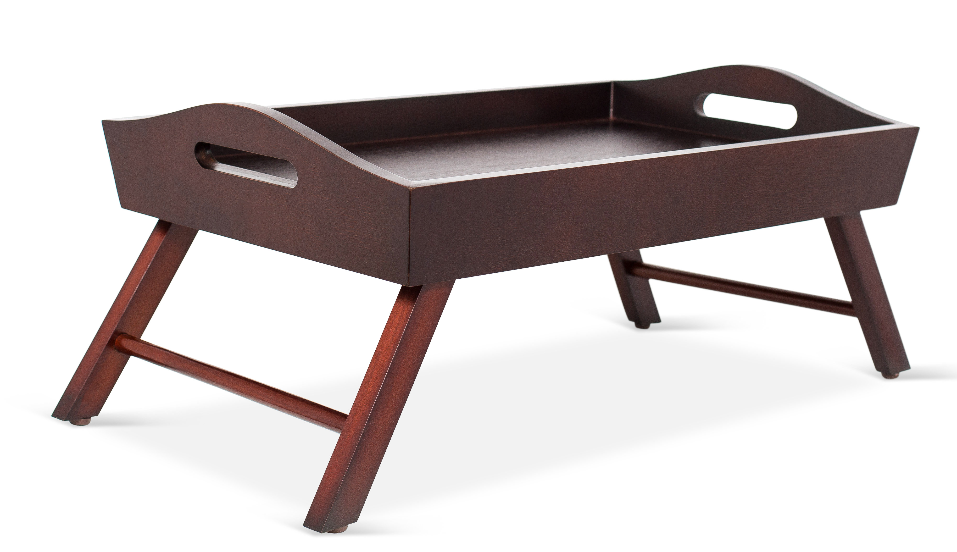 Sofia + Sam Birdrock Home Wood Bed Tray With Folding Legs Wide