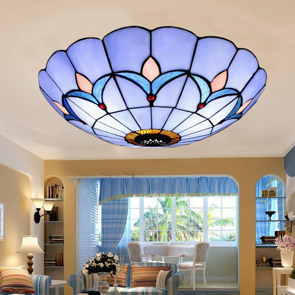 tiffany ceiling light flush mount