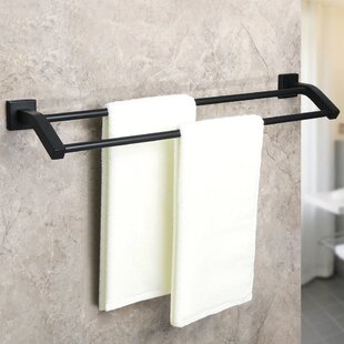 Alise GOY003-B Bathroom 3 Towel Bars Towel Hanging Rod/Rail Wall Mount 24-Inch,SUS304 Stainless Steel Matte Black