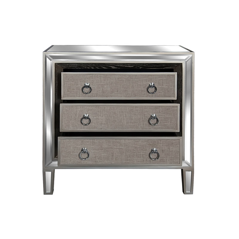 House Of Hampton Mosteller 3 Drawer Accent Chest Reviews Wayfair