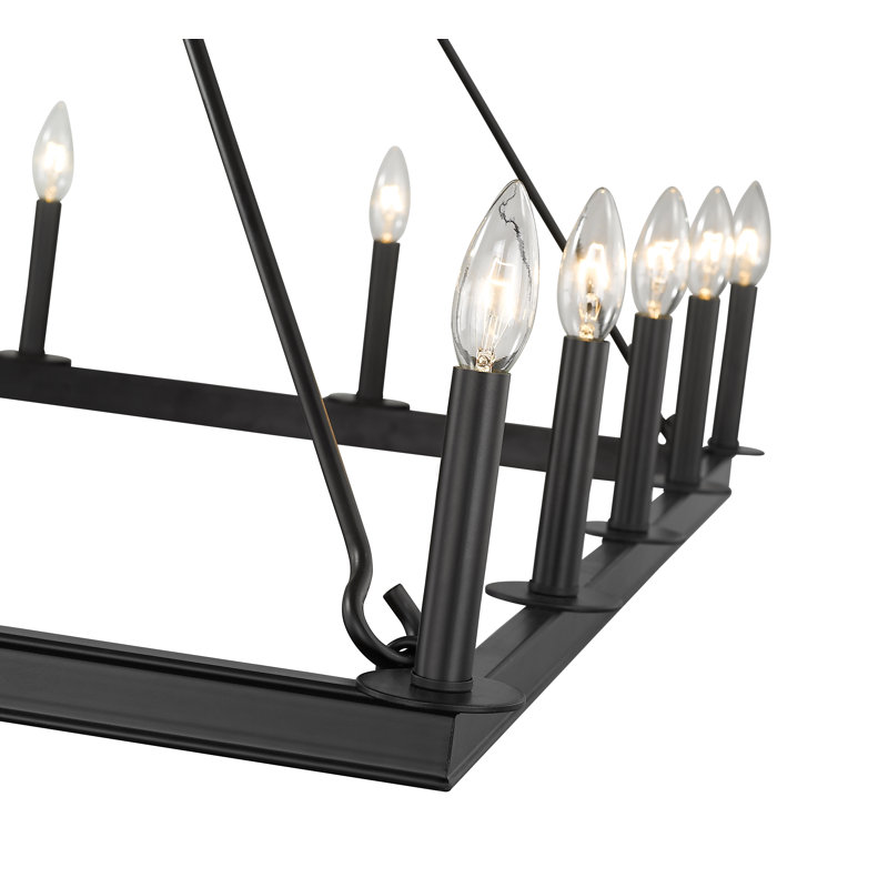 Gracie Oaks Jordan Lee 16 Light Candle Style Geometric Chandelier Wayfair