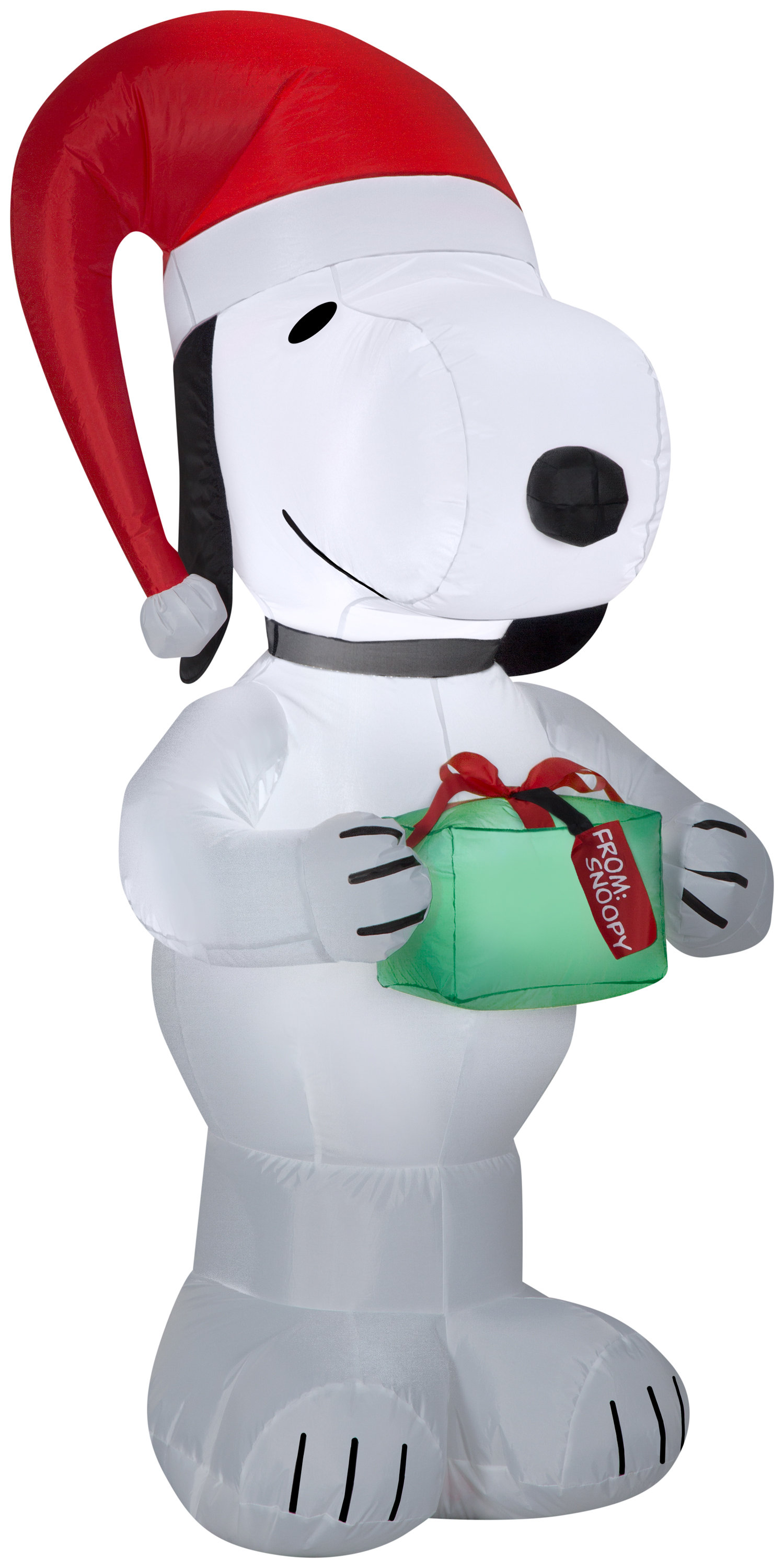 Gemmy Industries Peanuts Snoopy With Present Peanuts Inflatable Wayfair