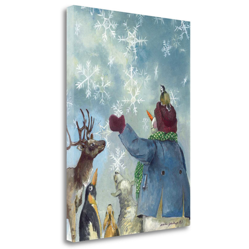 The Holiday Aisle Let It Snow Acrylic Painting Print On Wrapped
