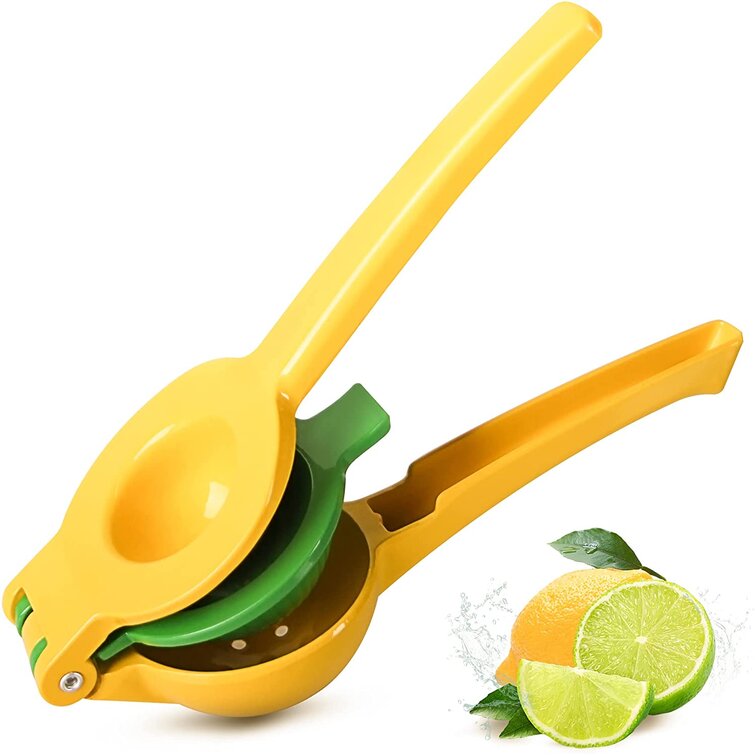 Manual Lemon Lime Squeezer Household Hand Juicer Yellow Citrus Press Juicer 