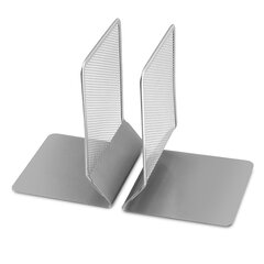 Durable S Size Bookends Silver