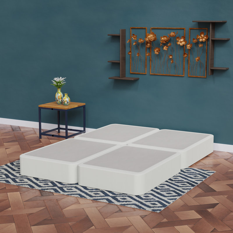 Split Wooden Box Spring / foundation for Mattress Support, Fully Assembled Size: King, Profile: Standard Profile (8")