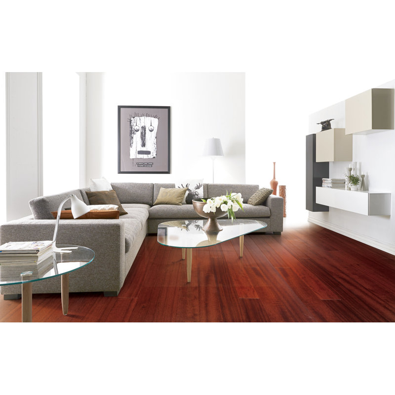 V Y Floors The World Brazilian Cherry 3 8 Thick X 3 1 2 Wide X Varying Length Engineered Hardwood Flooring Reviews Wayfair