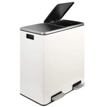 Wayfair | White Kitchen Trash Cans & Recycling You'll Love in ...