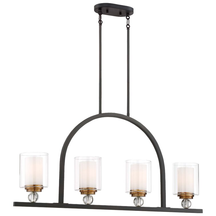 bronx 4 light linear pendant