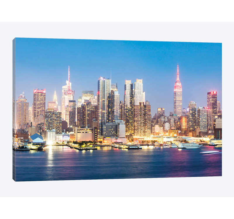 East Urban Home Midtown Manhattan Skyline New York City Bymatteo Colombo Graphic Art Print On Wrapped Canvas