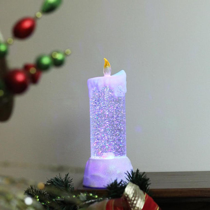 The Holiday Aisle Led Lighted Dripping Swirling Glitter Christmas
