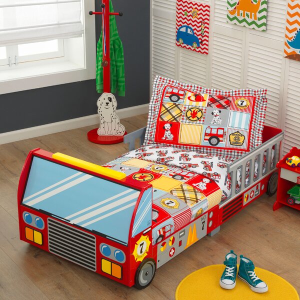 Fire Truck Toddler Car Bed