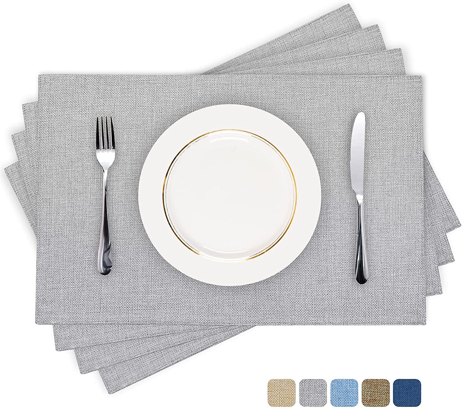 Abs Placemats Heat Resistant Square Table Place Mats For Dining Table Washable Linen Kitchen Table Placemats Place Mats Indoor Easy To Clean Wayfair