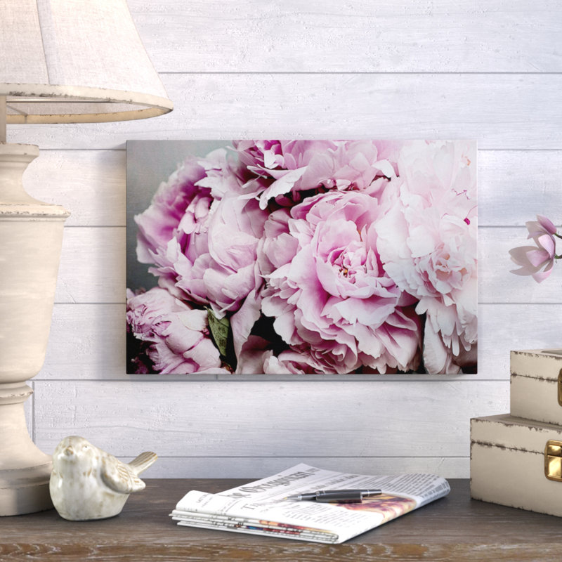 Peonies Galore I Canvas Wall Art Print Peony Home Decor