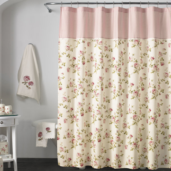 Ophelia Co Rigby Cotton Floral Single Shower Curtain Reviews Wayfair