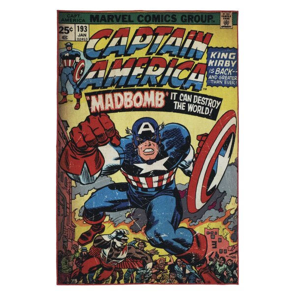 Door Mats Floor Mats Avengers Captain America Star Round Carpet