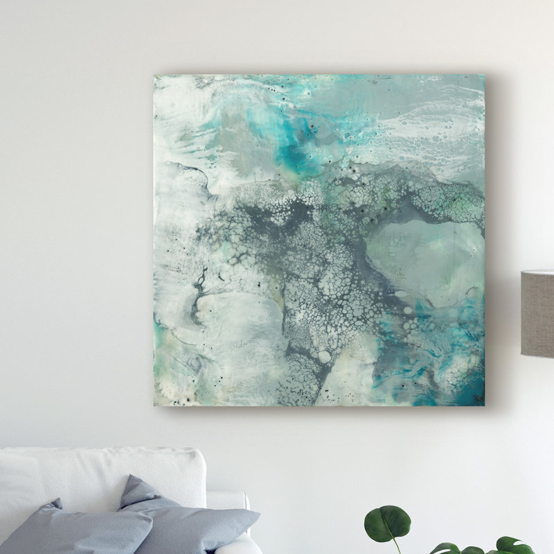East Urban Home Sea Lace I Acrylic Painting Print On Wrapped