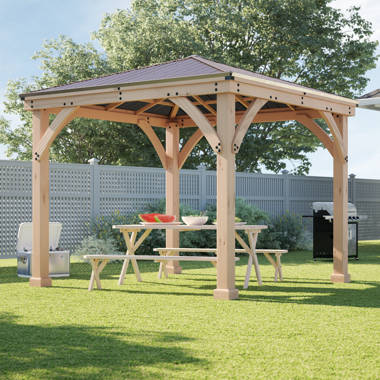 Solid Wood Patio Gazebo 