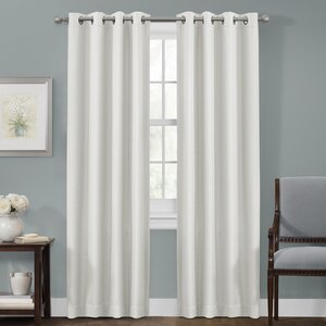Solid Blackout Thermal Grommet Single Curtain Panel