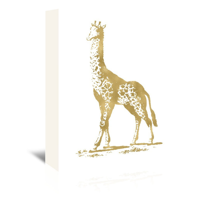 Mercer41 Giraffe Graphic Art On Wrapped Canvas Wayfair