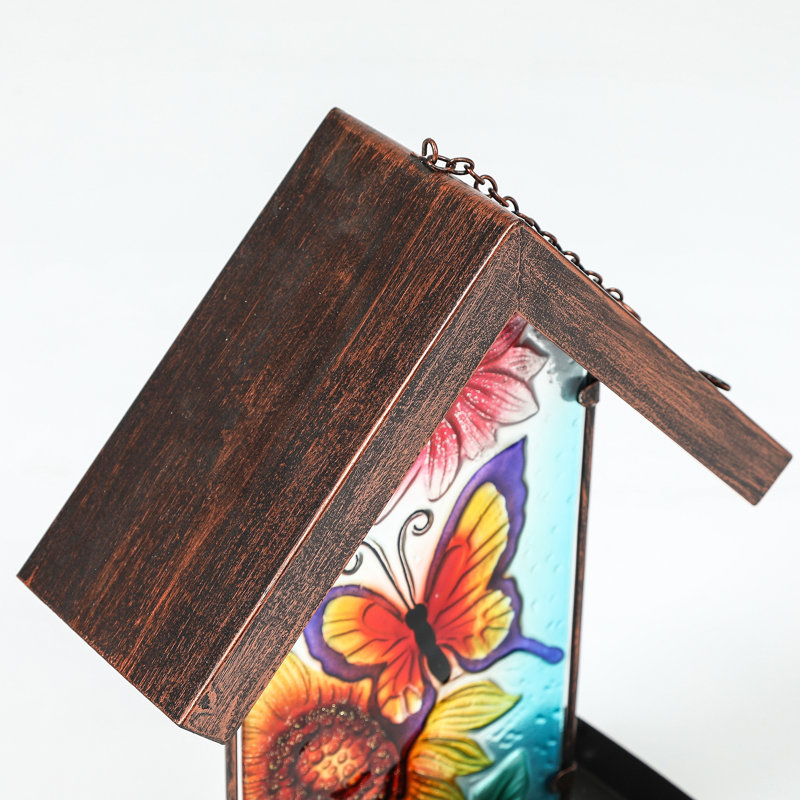 Luxen Home Butterfly Decorative Bird Feeder Reviews Wayfair