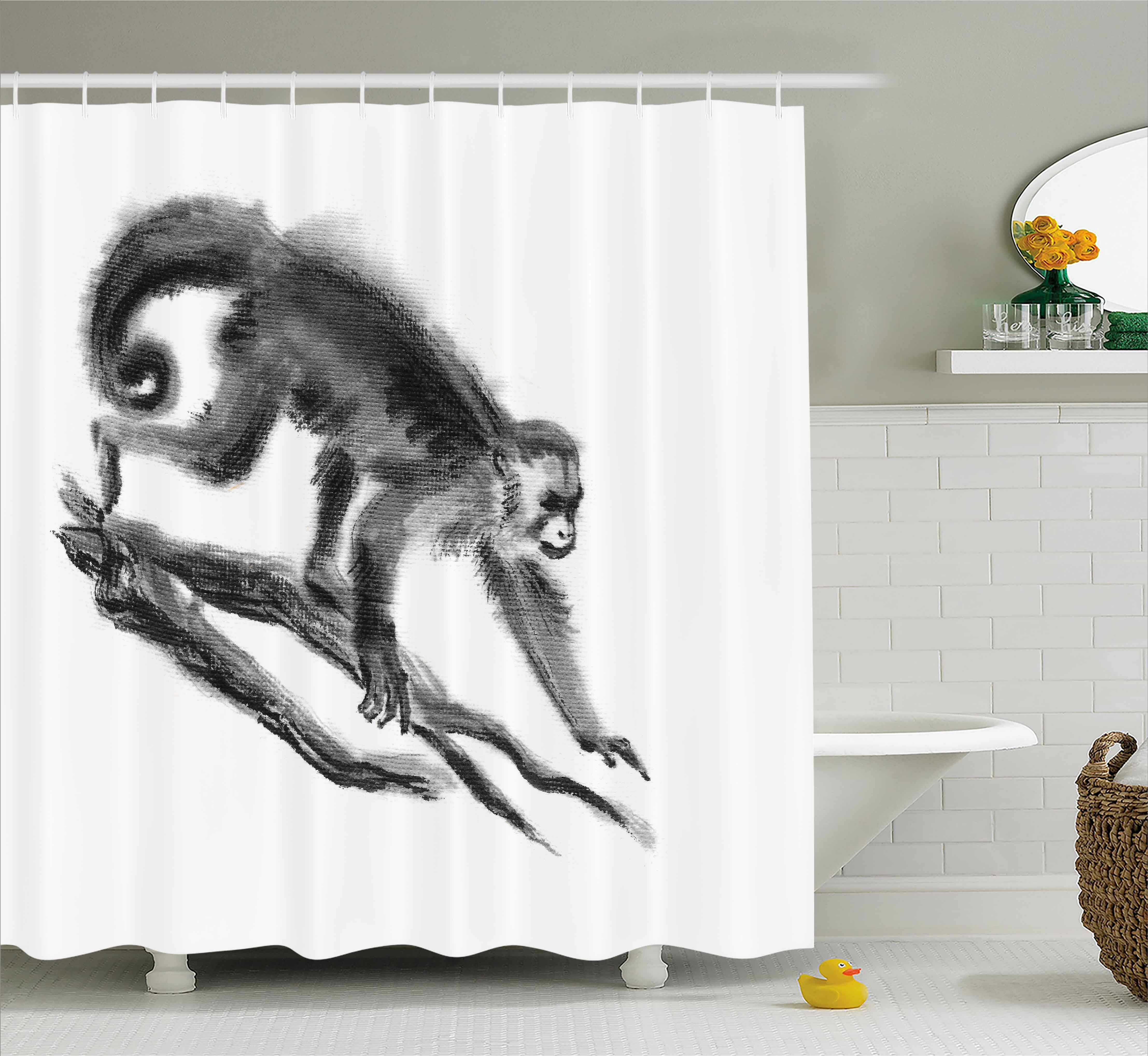 monkey shower curtain